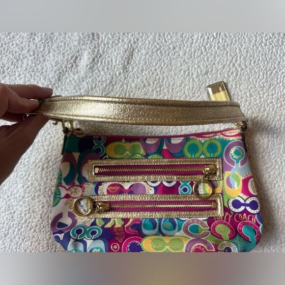 COACH POPPY LIMITED EDITION GRAFFITI SHOULDER BAG - Picture 5 of 11